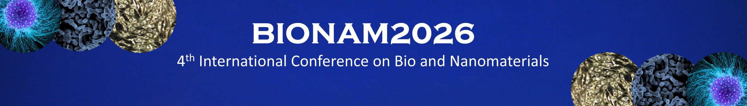 BIONAM 2026 header